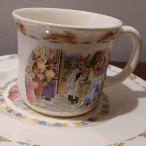 Bunnykins celebrate your Christening cup & plate NEW